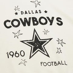 Dallas Cowboys Women's Plus Size Shooting Star Sweatshirt Cream - Mitchell & Ness