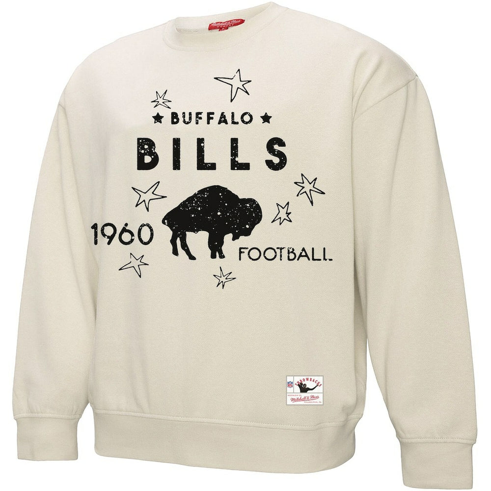 Buffalo Bills Women's Plus Size Shooting Star Sweatshirt Cream - Mitchell & Ness
