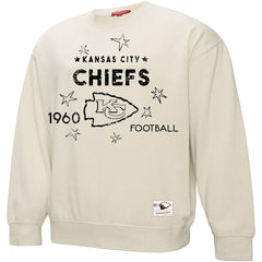 Kansas City Chiefs Women's Plus Size Shooting Star Sweatshirt Cream - Mitchell & Ness
