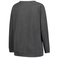 Washington Commanders Profile Women's Plus Size Acid Wash Raglan Sweatshirt Charcoal - NFL