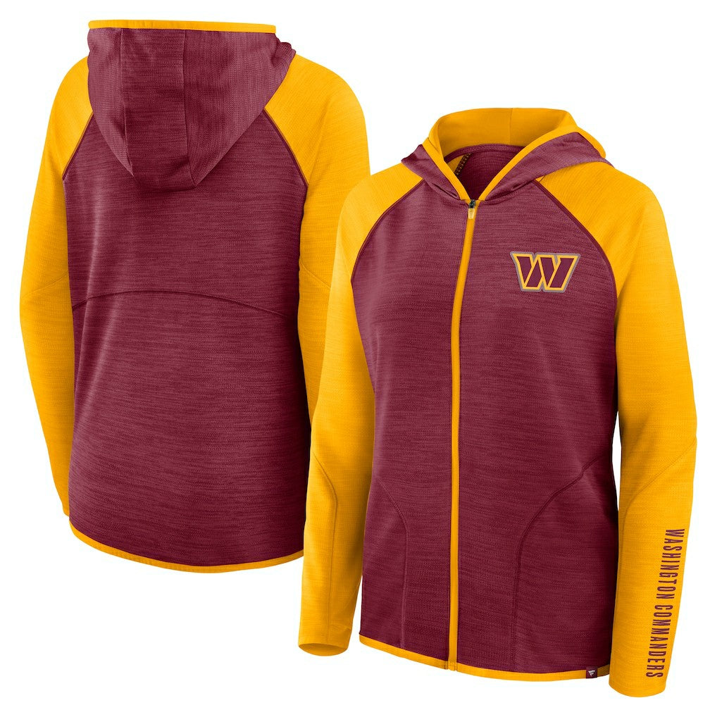 Washington Commanders Women's Plus Size End Around Pass Full-Zip Hoodie Burgundy - Fanatics