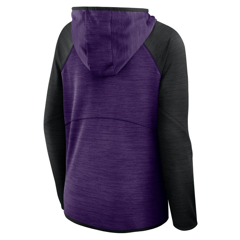 Baltimore Ravens Women's Plus Size End Around Pass Full-Zip Hoodie Purple - Fanatics
