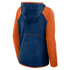 Chicago Bears Women's Plus Size End Around Pass Full-Zip Hoodie Navy - Fanatics