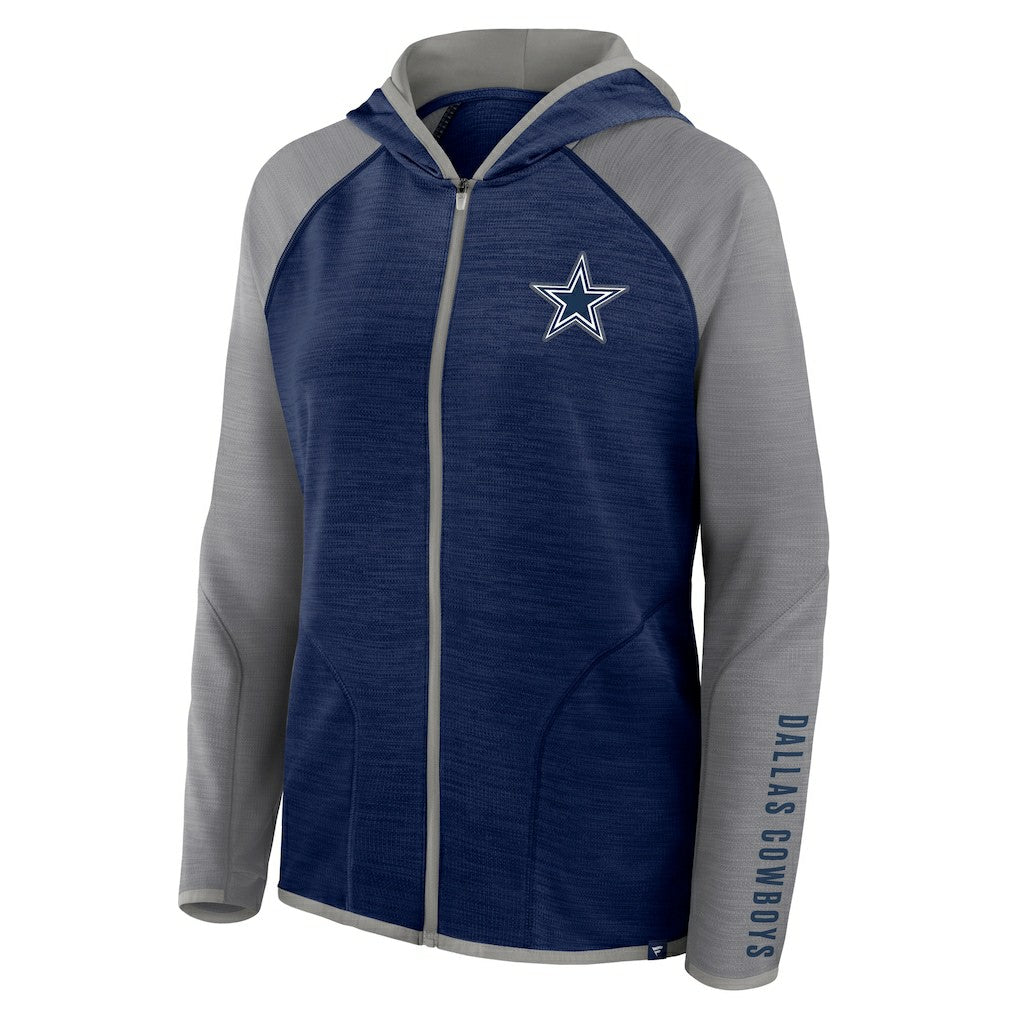 Dallas Cowboys Women's Plus Size End Around Pass Full-Zip Hoodie Navy - Fanatics