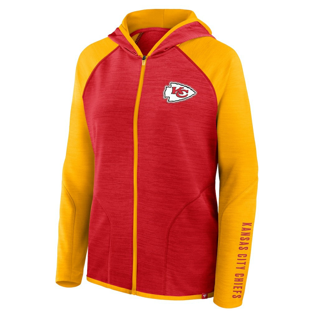 Kansas City Chiefs Women's Plus Size End Around Pass Full-Zip Hoodie Red - Fanatics