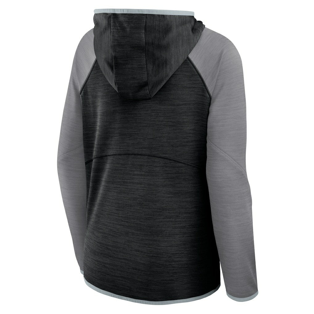 Las Vegas Raiders Women's Plus Size End Around Pass Full-Zip Hoodie Black - Fanatics