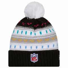 Dallas Cowboys New Era Women's 2025 NFL Crucial Catch Cuffed Knit Hat with Pom Black - NFL