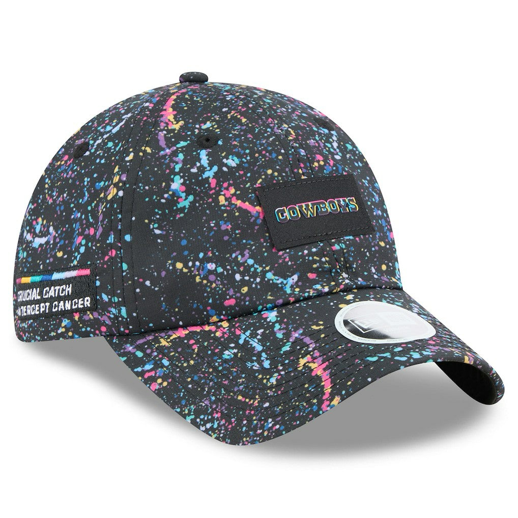 Dallas Cowboys New Era Women's 2025 NFL Crucial Catch Pony Tail Adjustable Hat Black - NFL