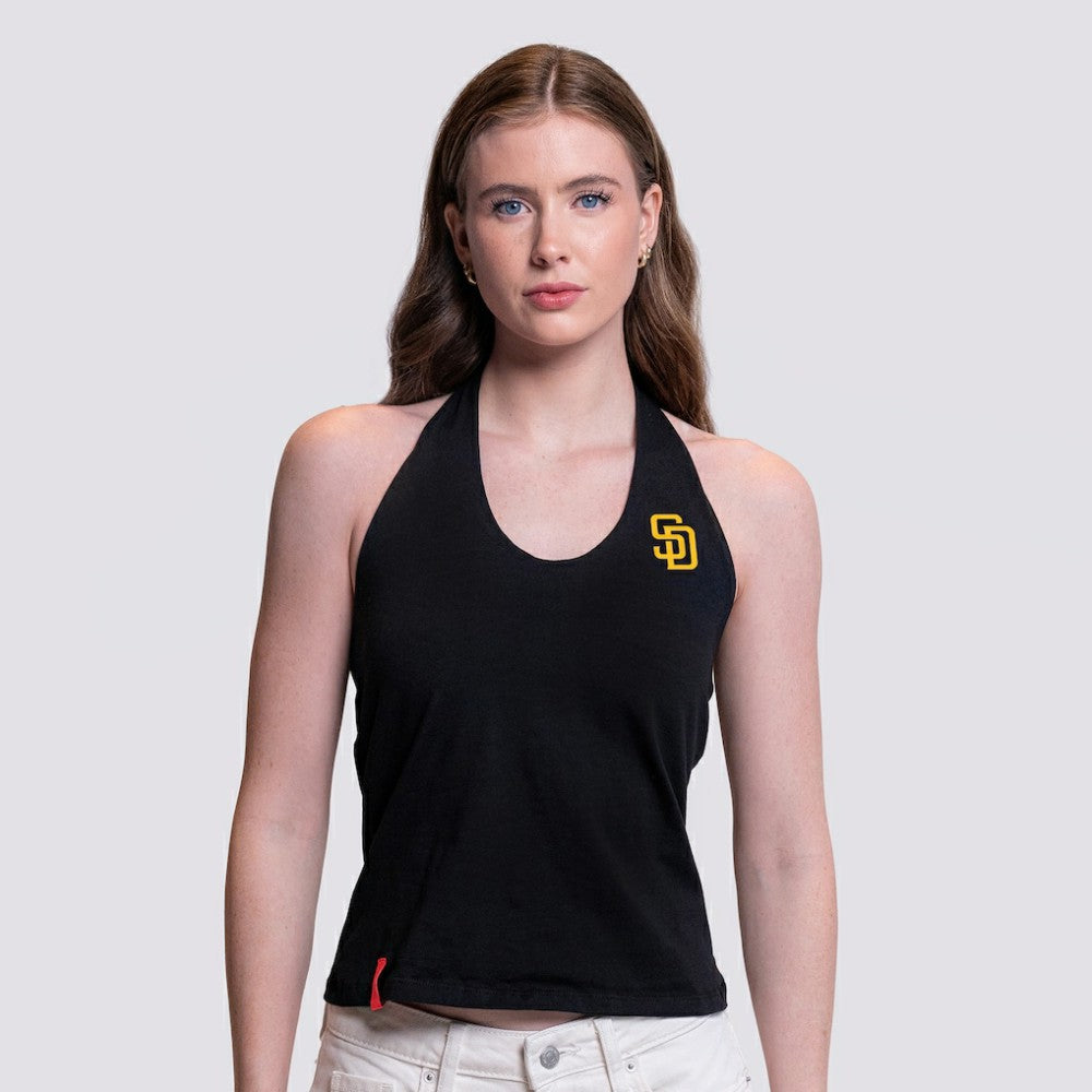 San Diego Padres Lusso Women's Noelle V-Neck Tank Top discount
