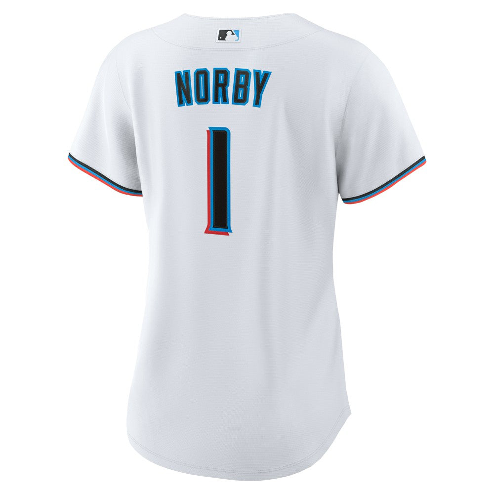 Connor Norby Miami Marlins Nike Women's Home Replica Jersey On Sale
