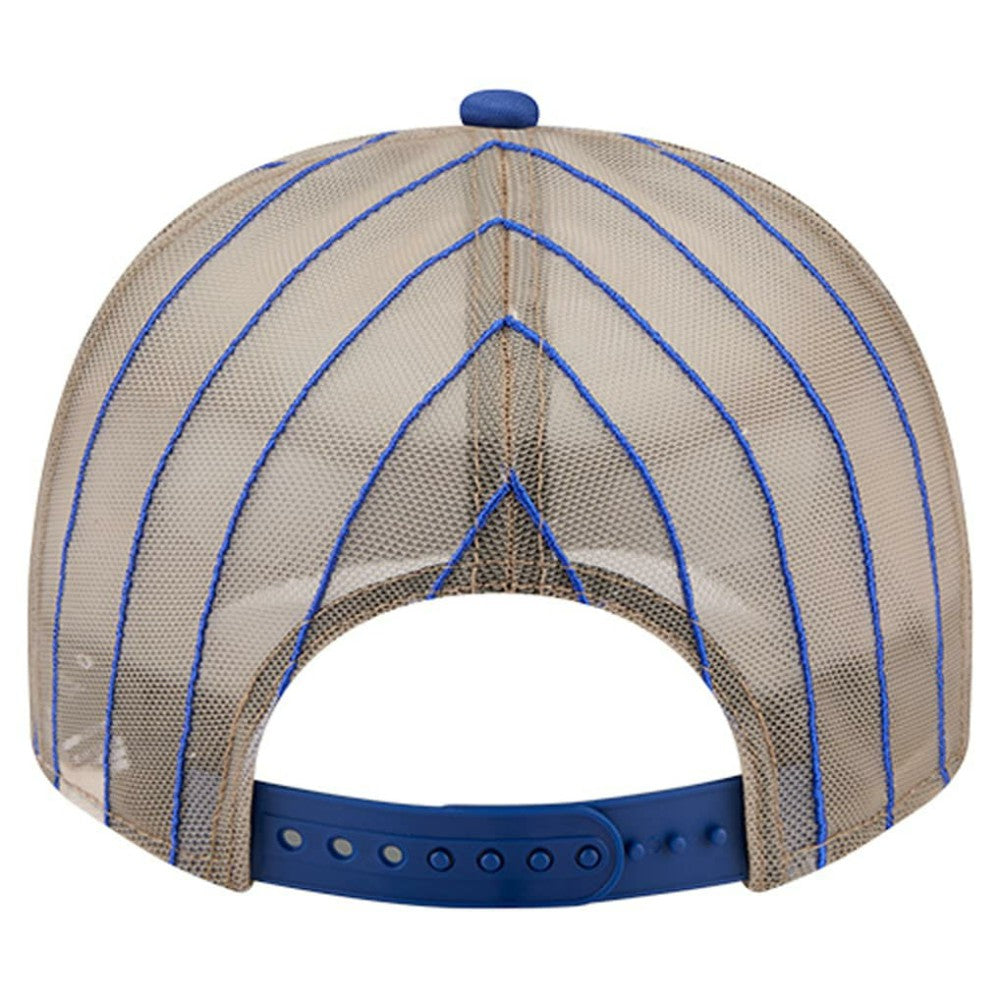 Texas Rangers New Era Vintage Arched Foam Front 9FIFTY A-Frame Adjustable Trucker Hat On Sale