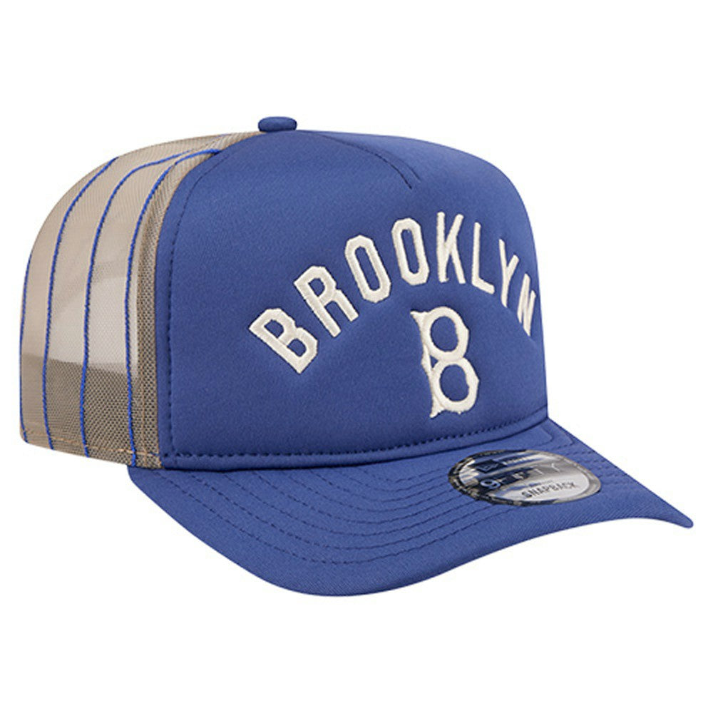 Los Angeles Dodgers New Era Vintage Arched Foam Front 9FIFTY A-Frame Adjustable Trucker Hat Online