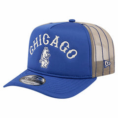 Chicago Cubs New Era Vintage Arched Foam Front 9FIFTY A-Frame Adjustable Trucker Hat discount