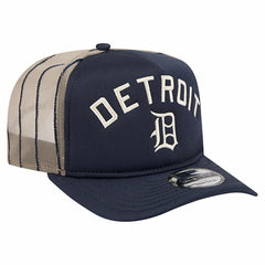 Detroit Tigers New Era Vintage Arched Foam Front 9FIFTY A-Frame Adjustable Trucker Hat discount