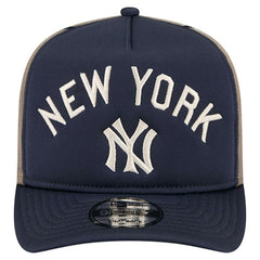 New York Yankees New Era Vintage Arched Foam Front 9FIFTY A-Frame Adjustable Trucker Hat On Sale