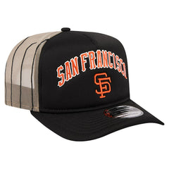 San Francisco Giants New Era Vintage Arched Foam Front 9FIFTY A-Frame Adjustable Trucker Hat Clearance