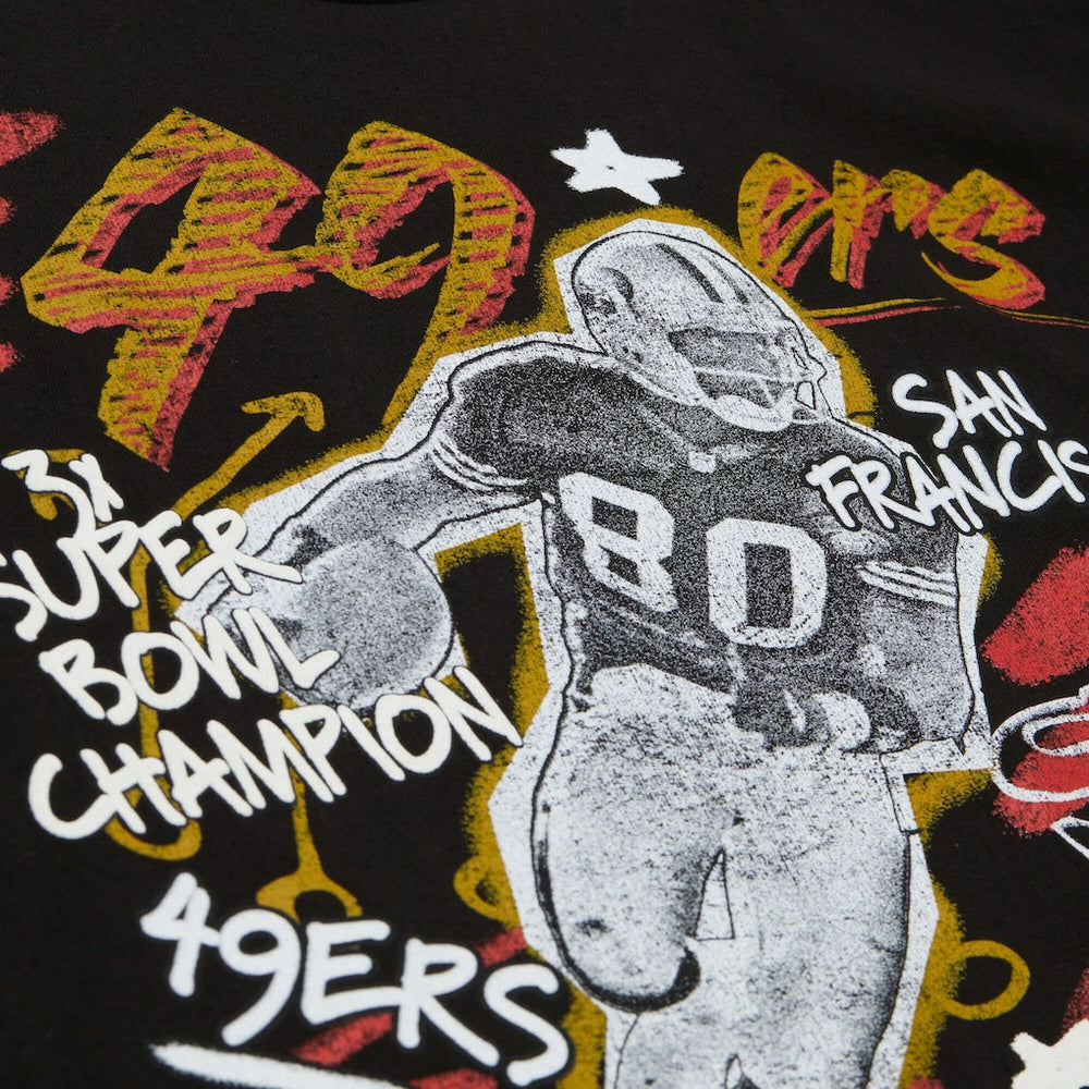 Jerry Rice San Francisco 49ers Chalked Up Player Graphic T-Shirt Black - Mitchell & Ness