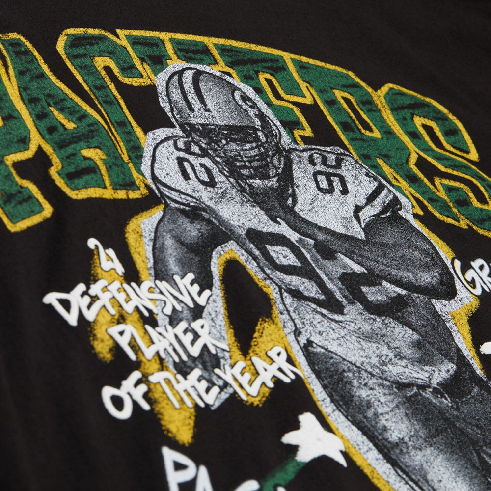 Reggie White Green Bay Packers Chalked Up Player Graphic T-Shirt Black - Mitchell & Ness