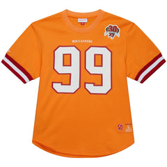 Warren Sapp Tampa Bay Buccaneers Retired Player Name & Number Mesh Top Orange - Mitchell & Ness
