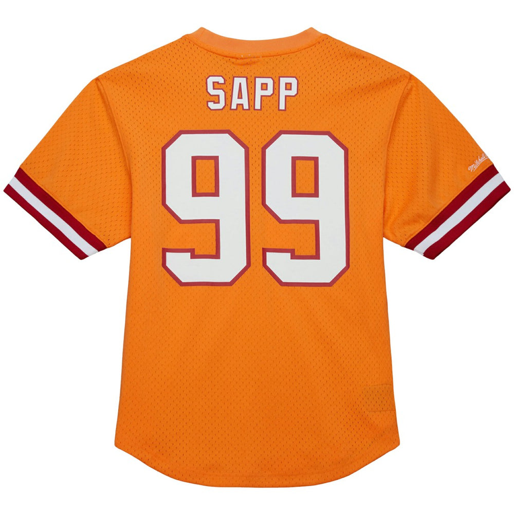Warren Sapp Tampa Bay Buccaneers Retired Player Name & Number Mesh Top Orange - Mitchell & Ness