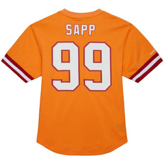 Warren Sapp Tampa Bay Buccaneers Retired Player Name & Number Mesh Top Orange - Mitchell & Ness