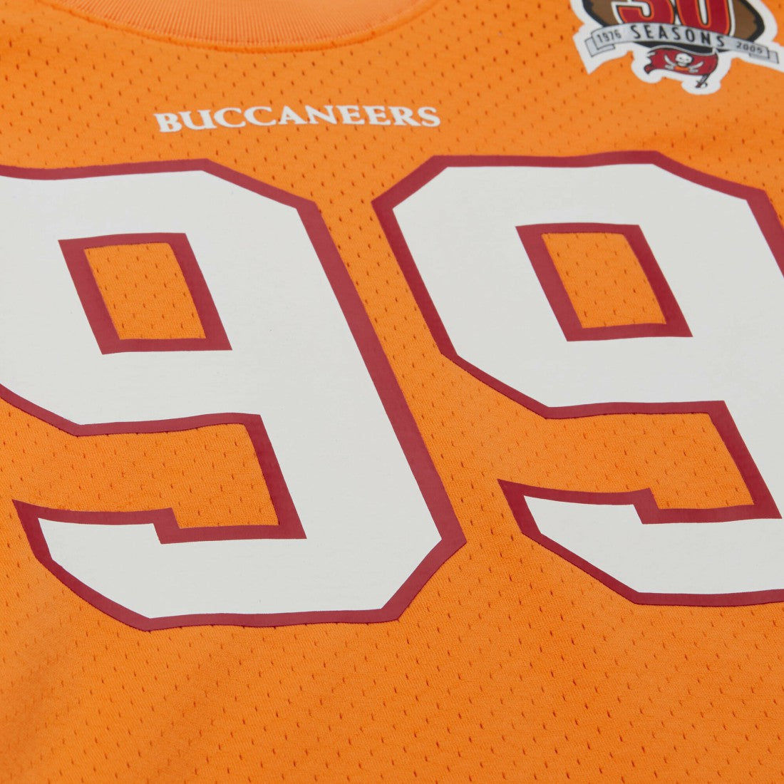 Warren Sapp Tampa Bay Buccaneers Retired Player Name & Number Mesh Top Orange - Mitchell & Ness