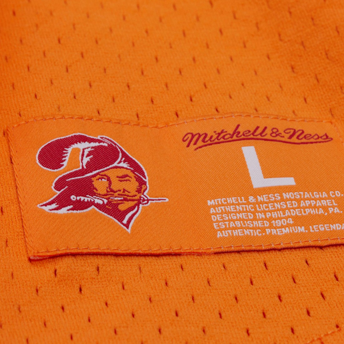 Warren Sapp Tampa Bay Buccaneers Retired Player Name & Number Mesh Top Orange - Mitchell & Ness