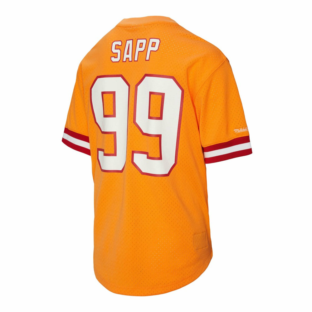 Warren Sapp Tampa Bay Buccaneers Retired Player Name & Number Mesh Top Orange - Mitchell & Ness
