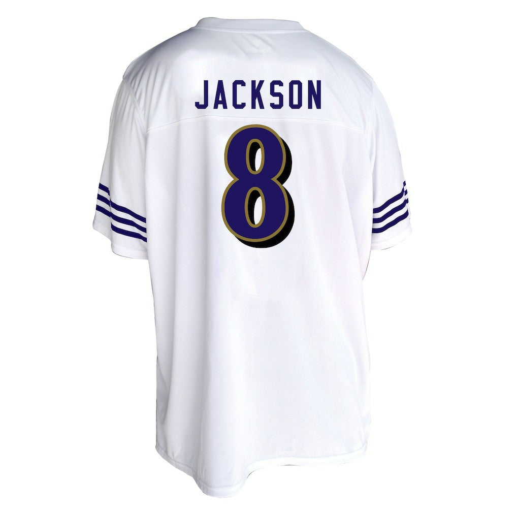 Lamar Jackson Baltimore Ravens Women's Plus Size Fashion Jersey White - Fanatics