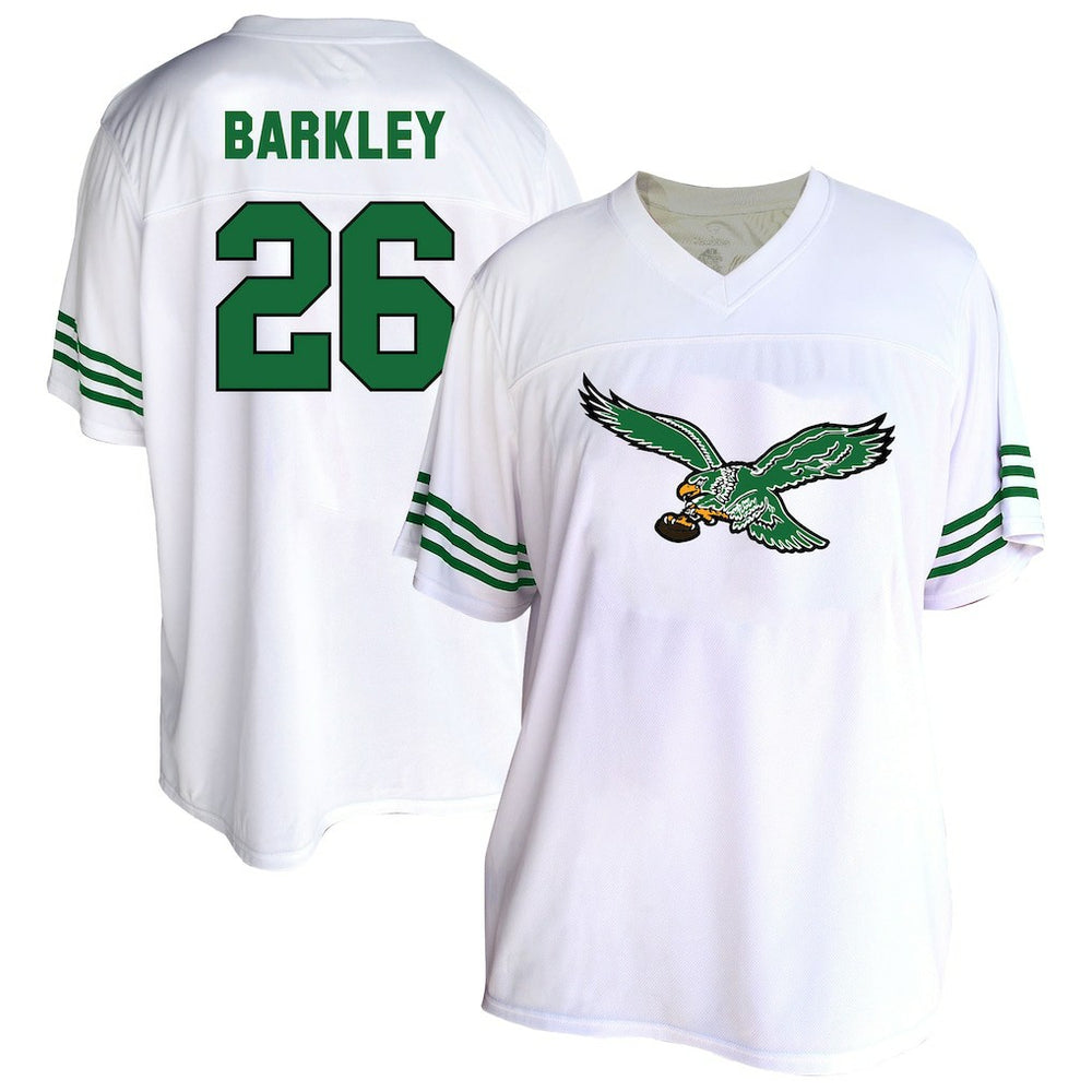 Saquon Barkley Philadelphia Eagles Women's Plus Size Fashion Jersey White - Fanatics