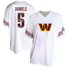 Jayden Daniels Washington Commanders Women's Plus Size Fashion Jersey White - Fanatics