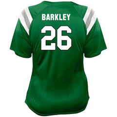 Saquon Barkley Philadelphia Eagles Women's Plus Size Name & Number Raglan Lace V-Neck T-Shirt Kelly Green - Fanatics