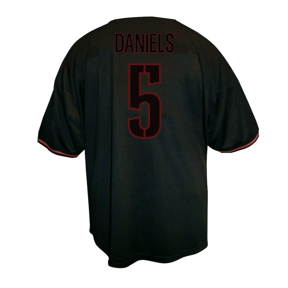 Jayden Daniels Washington Commanders Big & Tall Baseball Button-Up Shirt Black - Fanatics