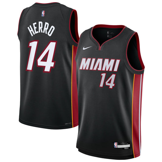 Tyler Herro Miami Heat Youth Swingman Jersey - Icon Edition - Black | NBA Jerseys