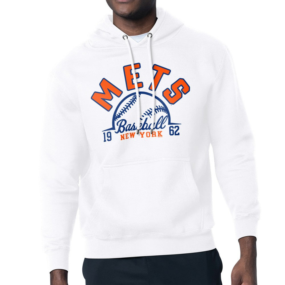 New York Mets Starter Half Ball Team Graphic Pullover Hoodie for sale