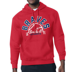 Atlanta Braves Starter Half Ball Team Graphic Pullover Hoodie Clearance