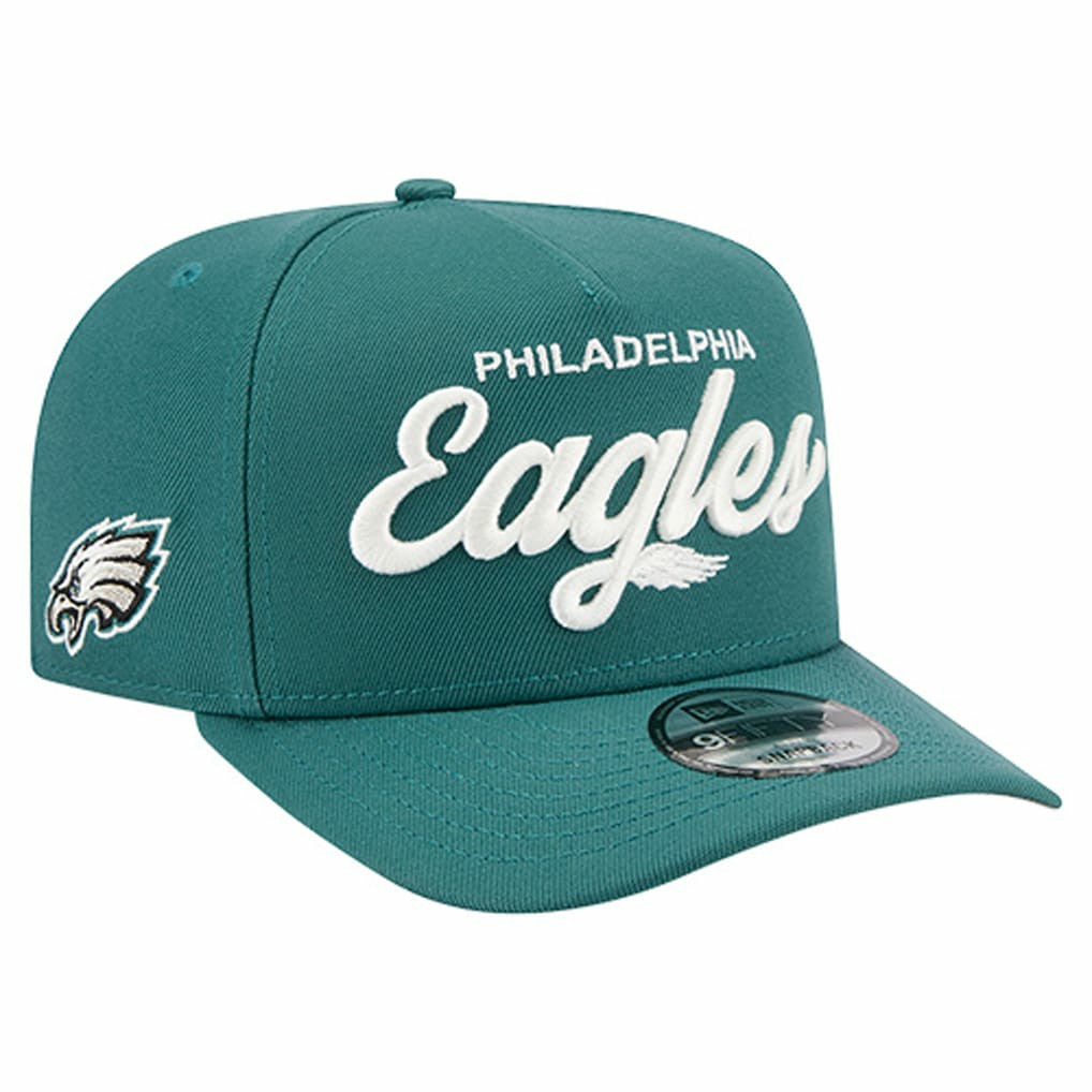 Philadelphia Eagles New Era Local Play A-Frame 9FIFTY Snapback Hat Midnight Green - NFL