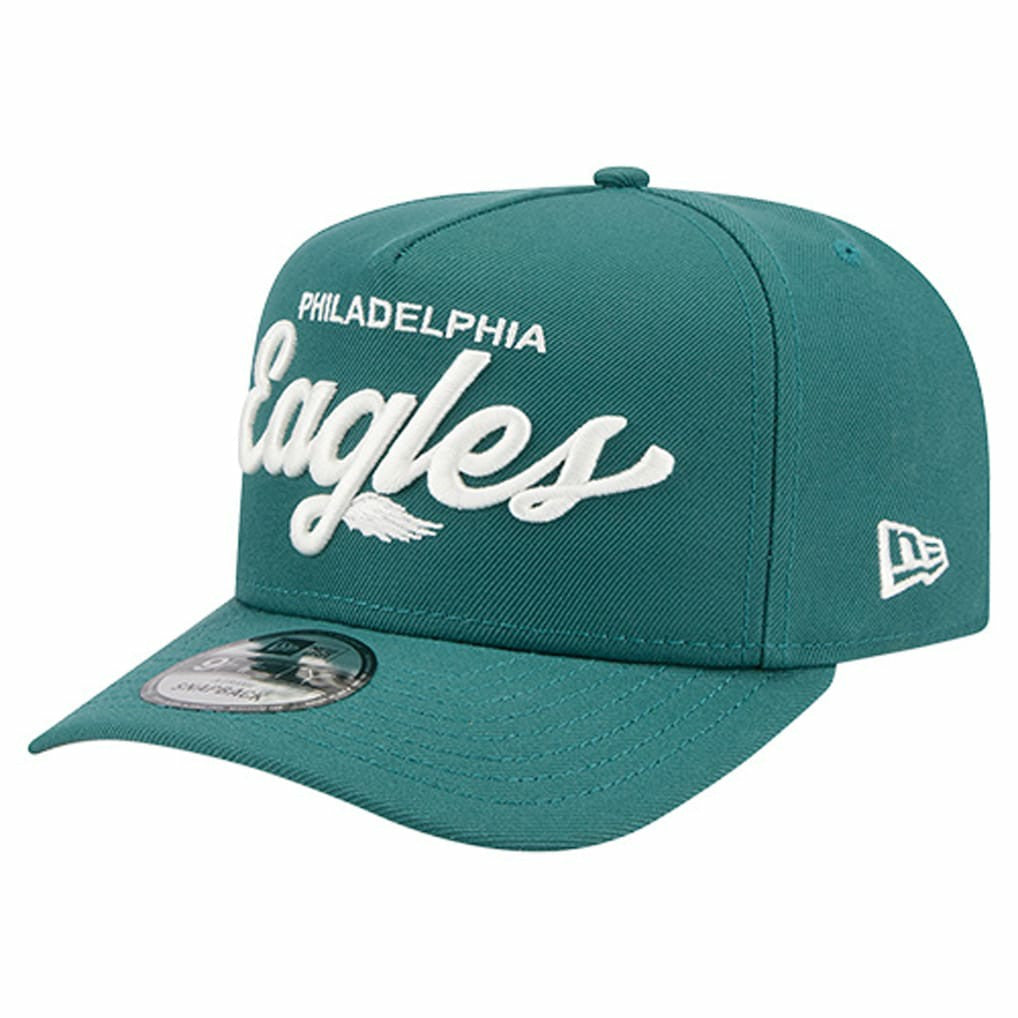 Philadelphia Eagles New Era Local Play A-Frame 9FIFTY Snapback Hat Midnight Green - NFL