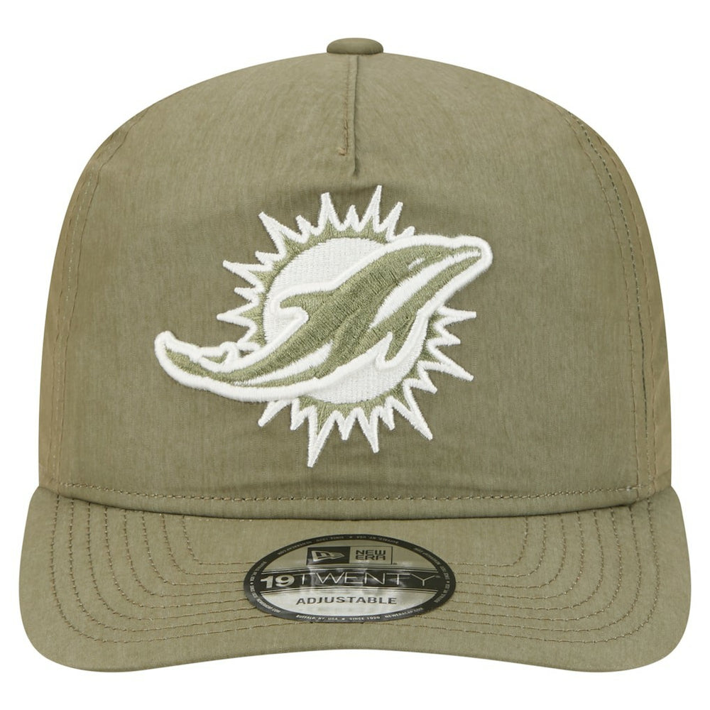 Miami Dolphins New Era Nylon 19TWENTY Adjustable Hat Olive - NFL