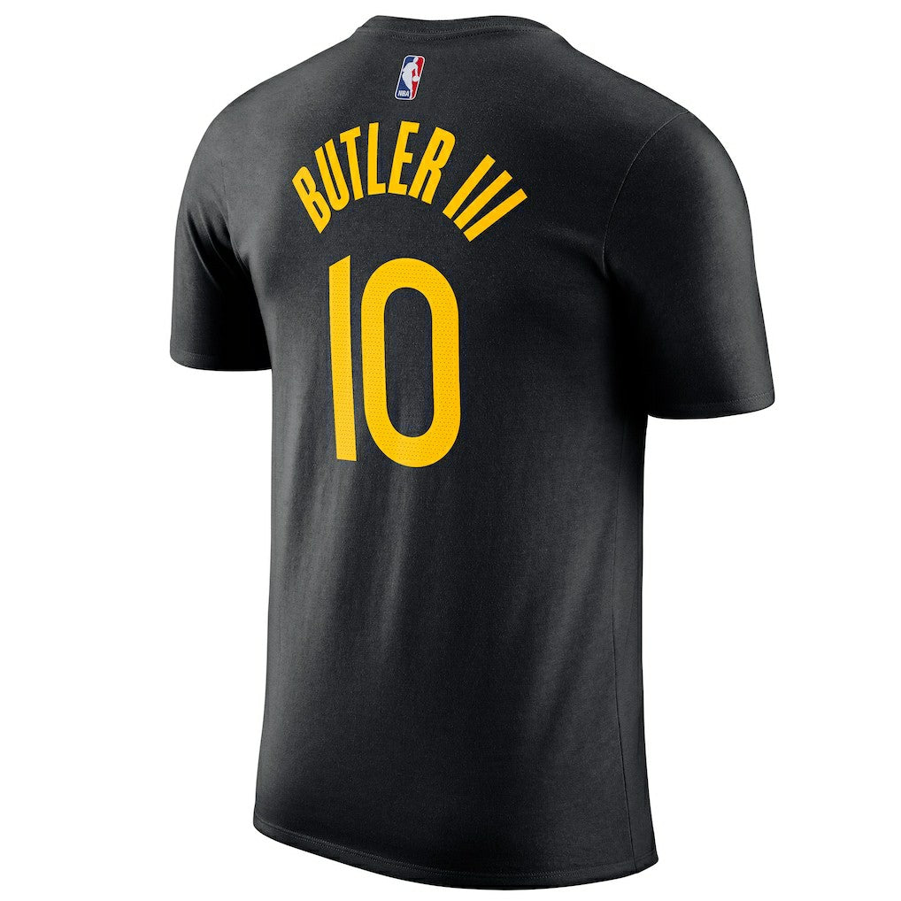 NBA - Jimmy Butler III Golden State Warriors Jordan Brand Statement Edition Name & Number T-Shirt - Black