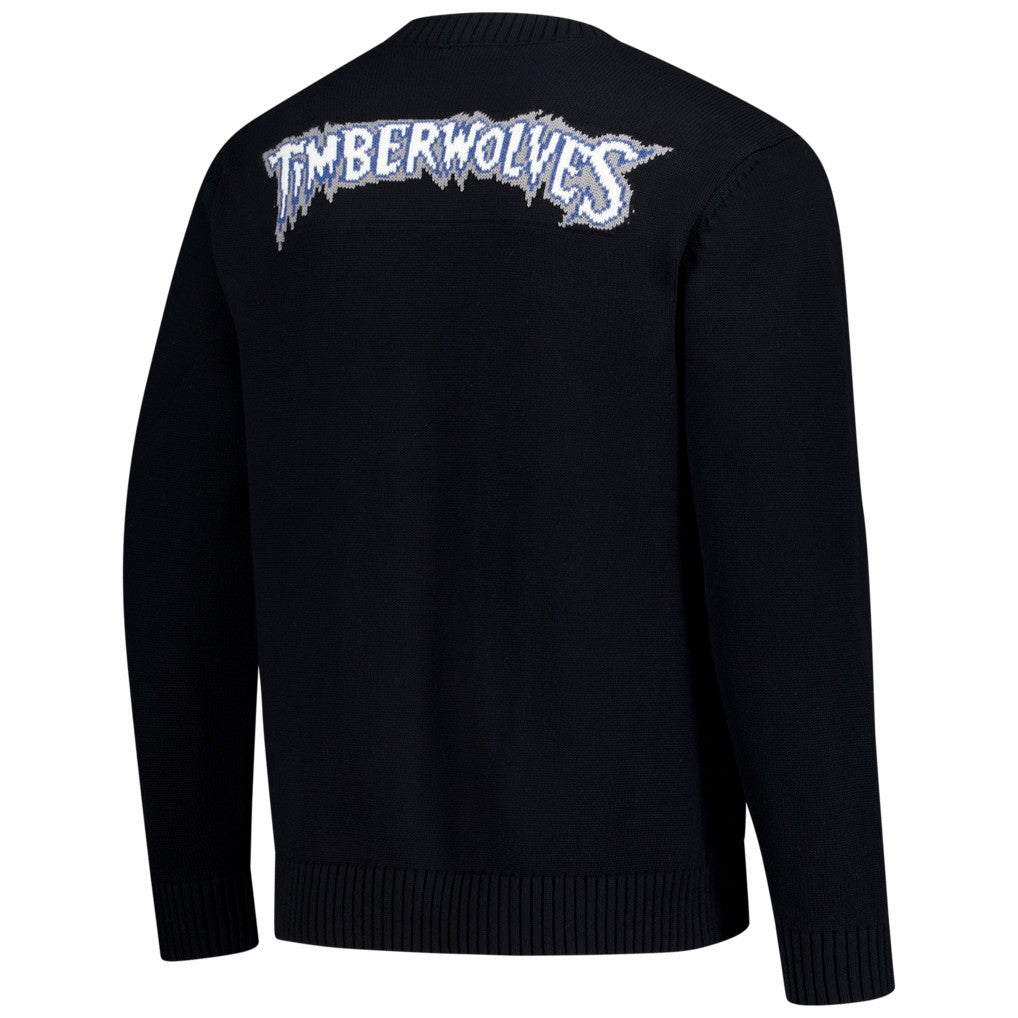 NBA - Minnesota Timberwolves The Wild Collective Unisex City Edition Full-Button Cardigan - Black
