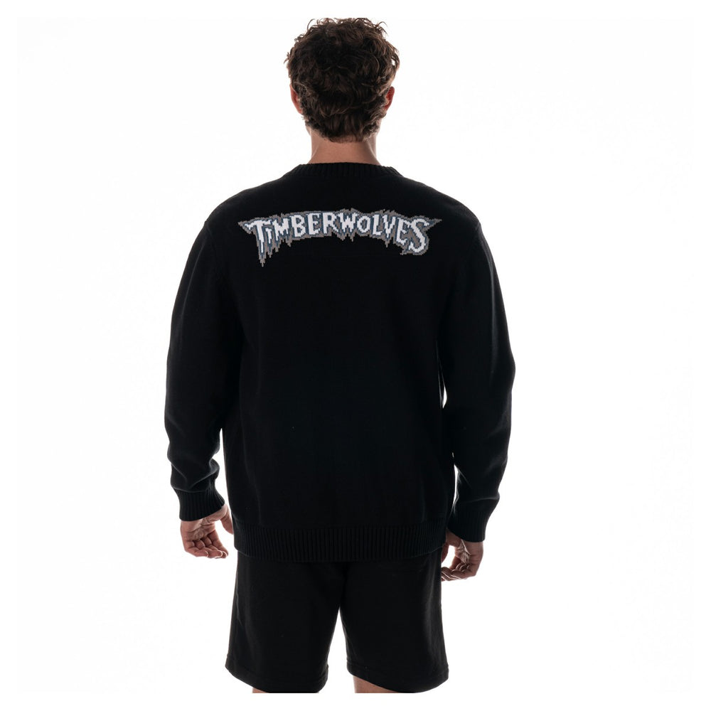 NBA - Minnesota Timberwolves The Wild Collective Unisex City Edition Full-Button Cardigan - Black