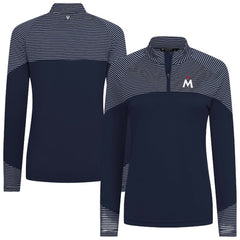 Minnesota Twins Levelwear Women's Classic Stripes Insignia 2.0 Raglan Quarter-Zip Top discount