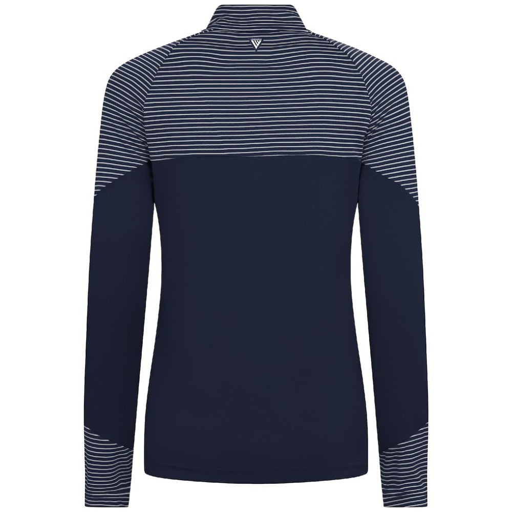 Minnesota Twins Levelwear Women's Classic Stripes Insignia 2.0 Raglan Quarter-Zip Top discount