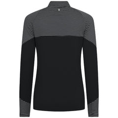 Miami Marlins Levelwear Women's Classic Stripes Insignia 2.0 Raglan Quarter-Zip Top Clearance
