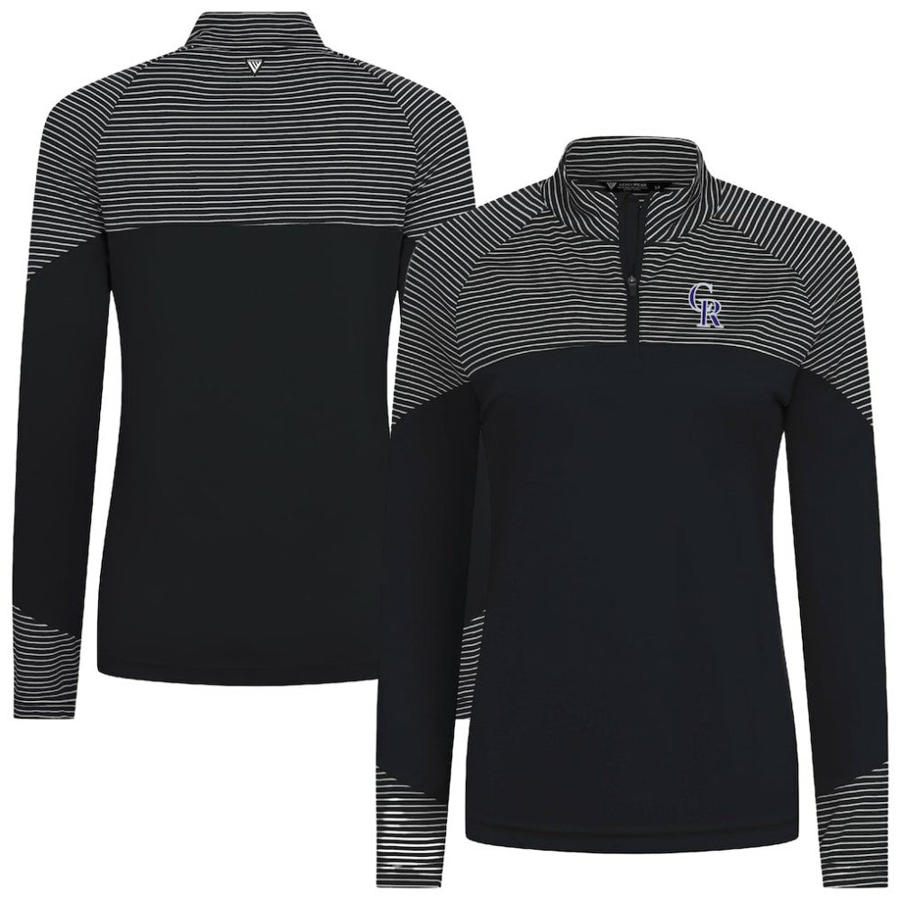 Colorado Rockies Levelwear Women's Classic Stripes Insignia 2.0 Raglan Quarter-Zip Top Near Me