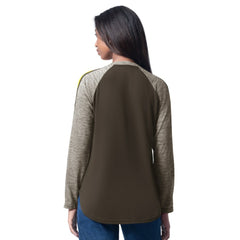 San Diego Padres G-III 4Her by Carl Banks Women's Top Dog Raglan Long Sleeve V-Neck T-Shirt Lifestyle