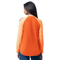 Baltimore Orioles G-III 4Her by Carl Banks Women's Top Dog Raglan Long Sleeve V-Neck T-Shirt On Sale