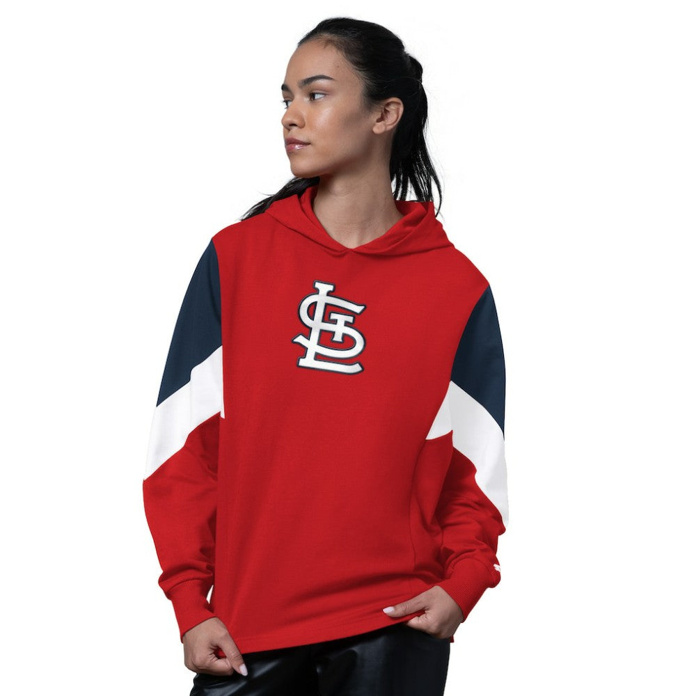 St. Louis Cardinals Starter Women's Scrimmage Pullover Hoodie On Sale