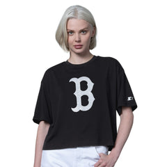 Boston Red Sox Starter Women's Holy Grail Boxy Cropped T-Shirt Near Me